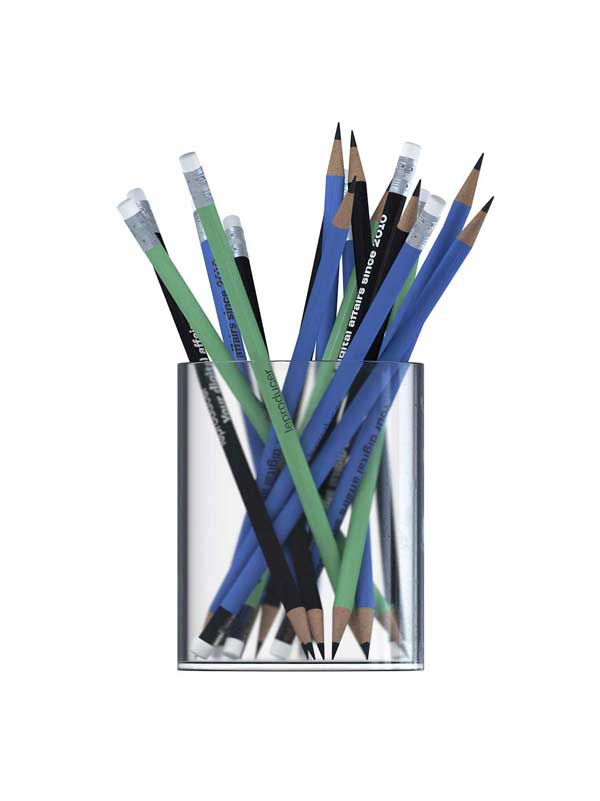 Bote con lápices corporativos